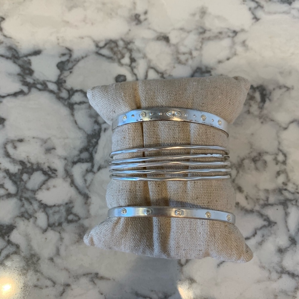 Stella & Dot Silver arm party